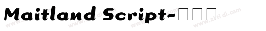 Maitland Script字体转换
